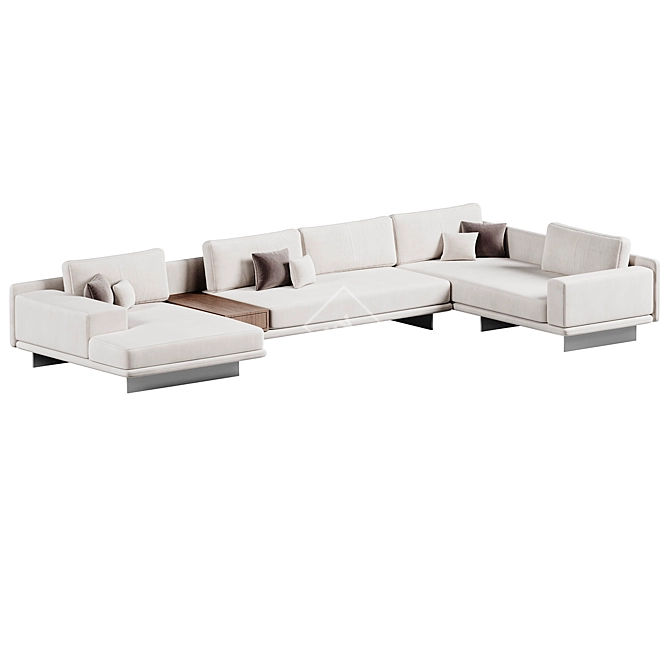 Dresden Modular Sectional Sofa Set 3D model image 2