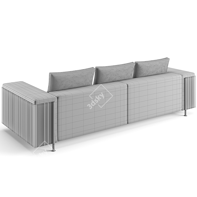 Contemporary Trussardi Casa Deven Sofa 3D model image 7