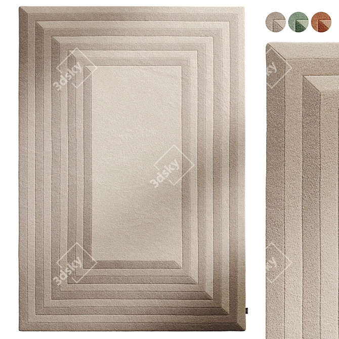 Benuta Wool Rug Tilo Collection 3D model image 1