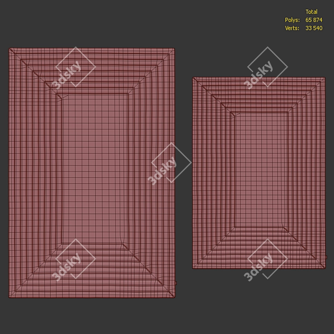 Benuta Wool Rug Tilo Collection 3D model image 7