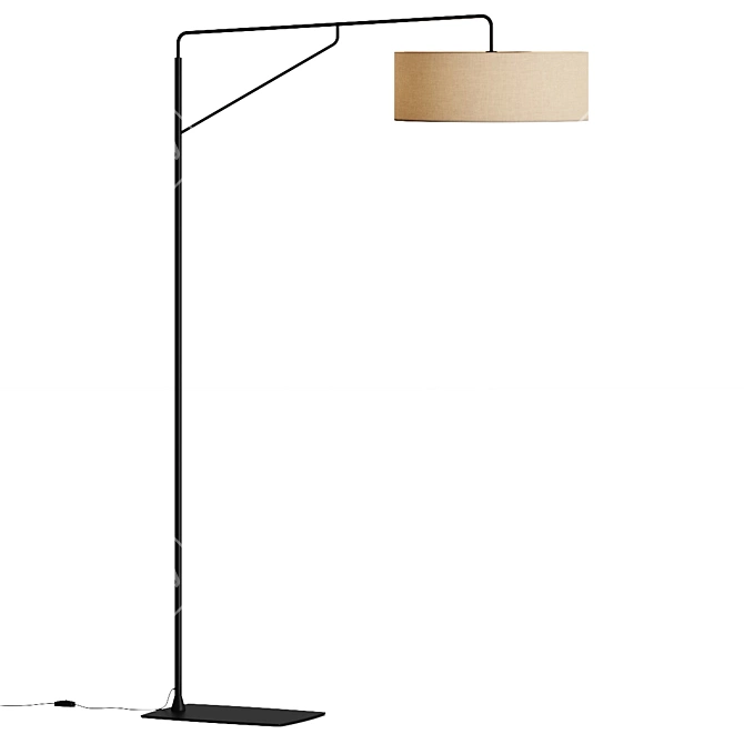 Modern Minimalist Floor Lamp, 3D Model 3D model image 2