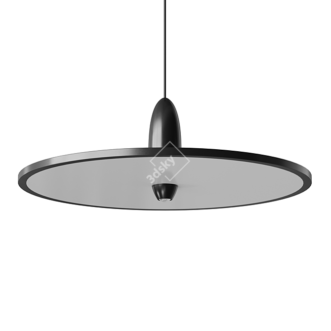 Disk LED Pendant Light Fixture 3D model image 1