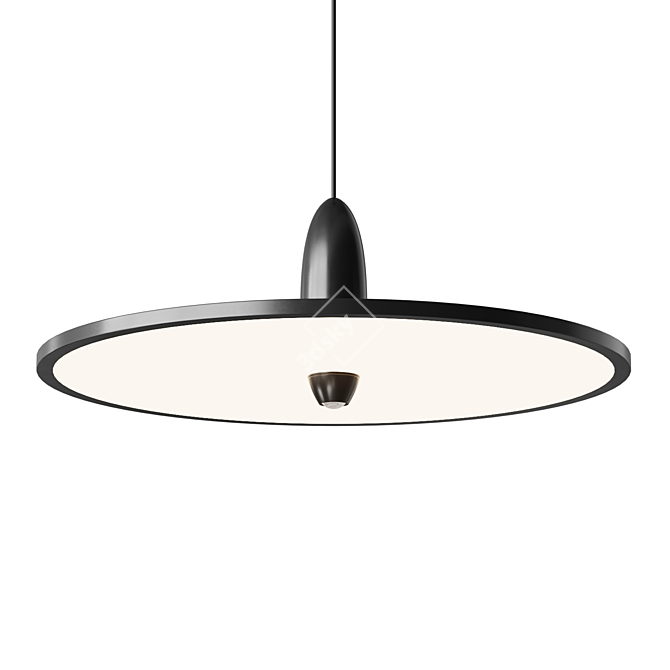 Disk LED Pendant Light Fixture 3D model image 4