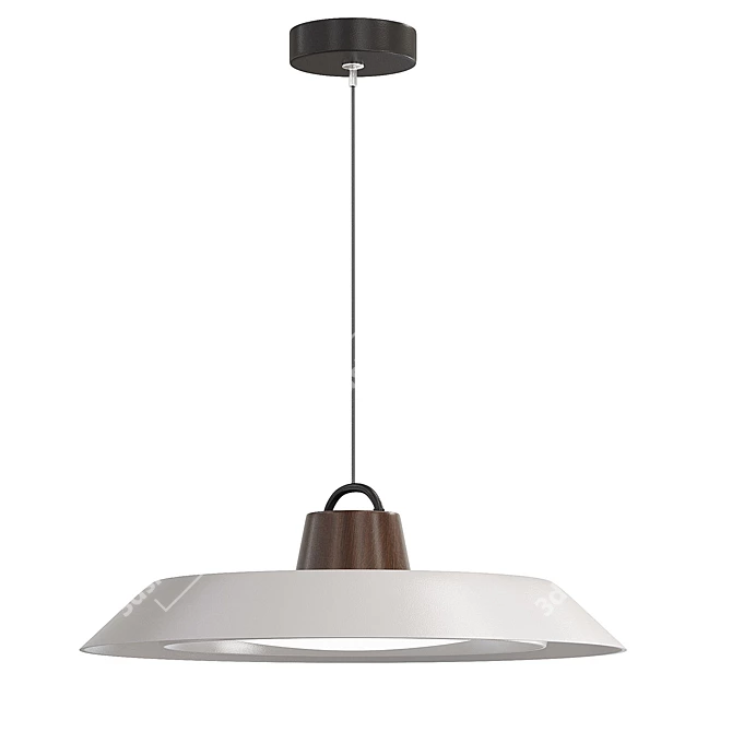 Modern Pendant Lamp with X-Form 3D model image 2