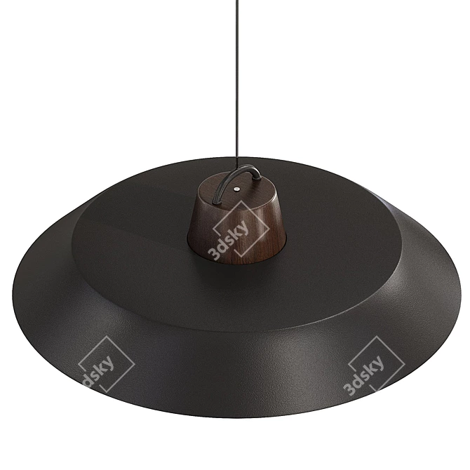 Modern Pendant Lamp with X-Form 3D model image 5