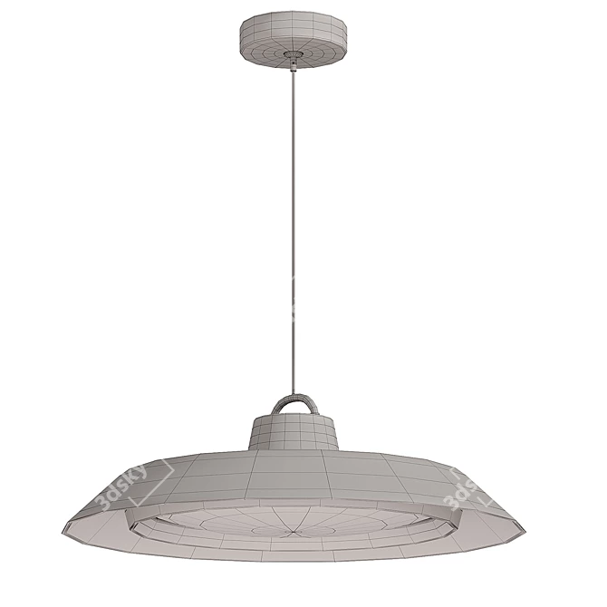 Modern Pendant Lamp with X-Form 3D model image 6