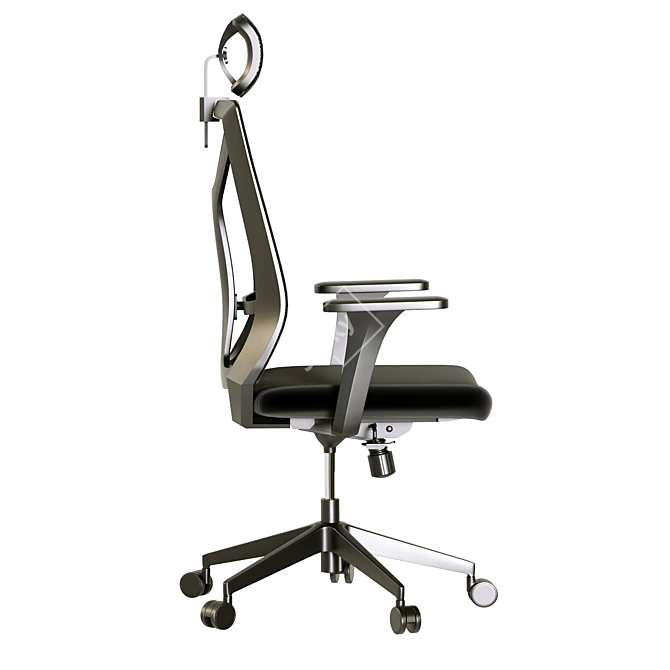 Modern Ergonomic Office Chair Set 3D model image 2