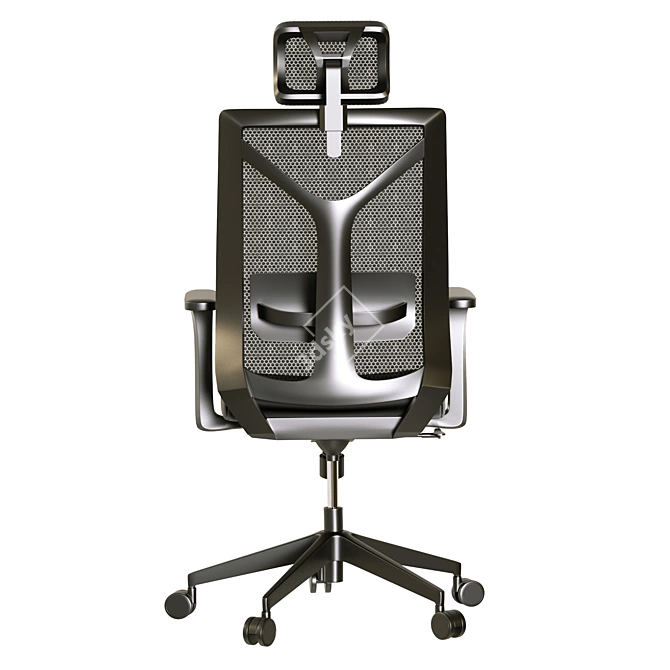 Modern Ergonomic Office Chair Set 3D model image 3