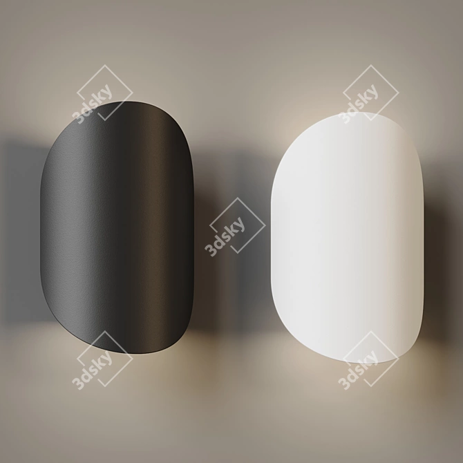 Outdoor LED Wall Light with Blurred Effect 3D model image 5