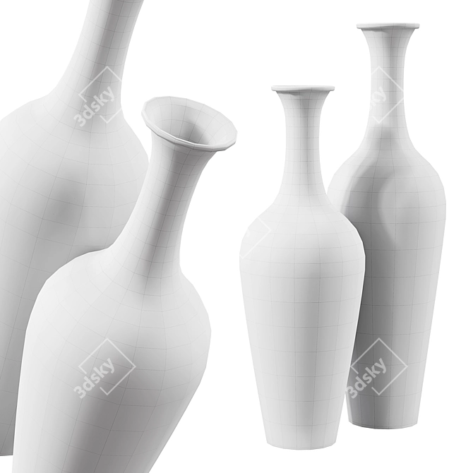 Premium Quality Decorative Vase 3D model image 5