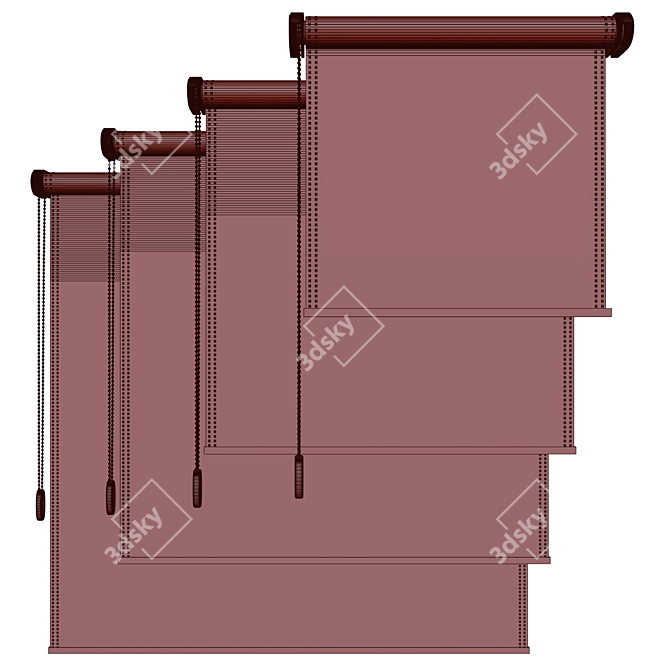 Shadowplay Roller Blinds 07 3D model image 3