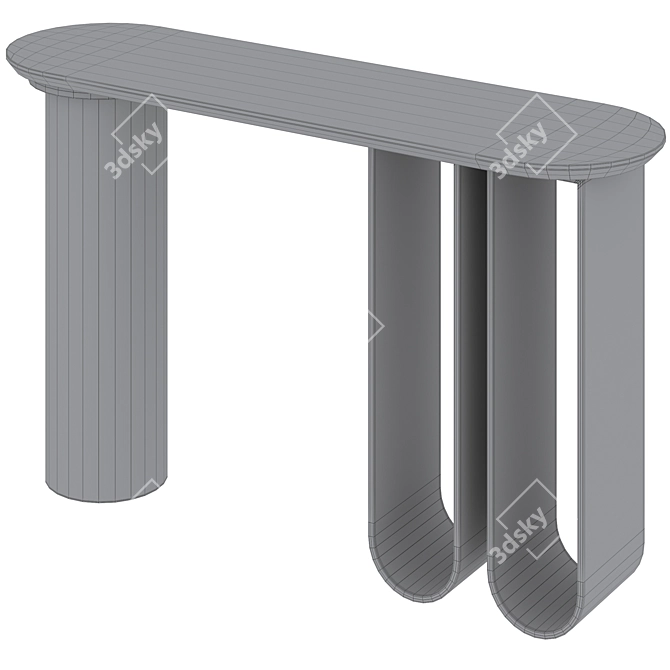 Indiana Console Table by Interior Secrets 3D model image 5