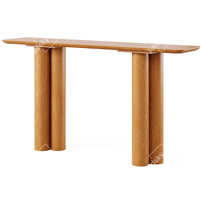 Elegant Imogen Console Table 3D model image 2