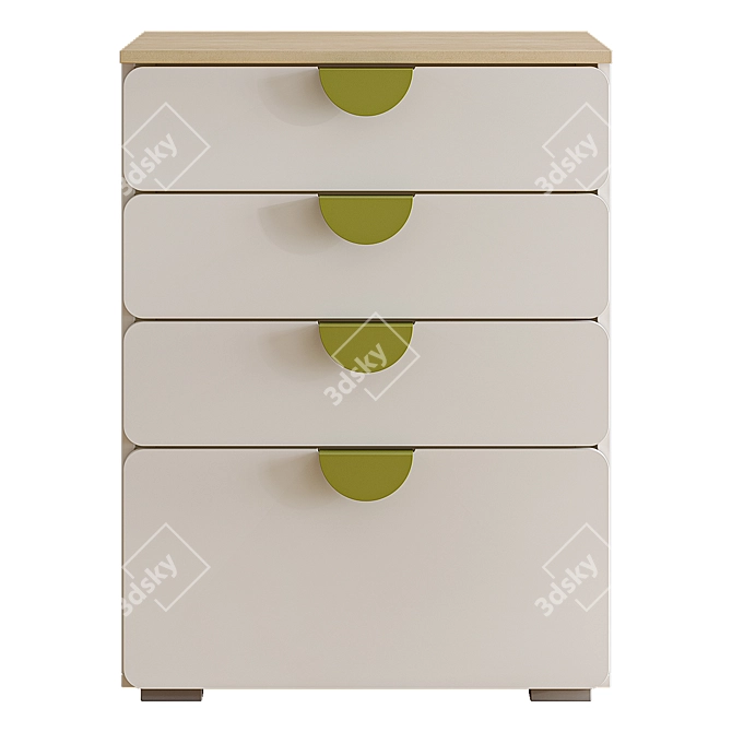 Milna Children's Commode Set 3D model image 2