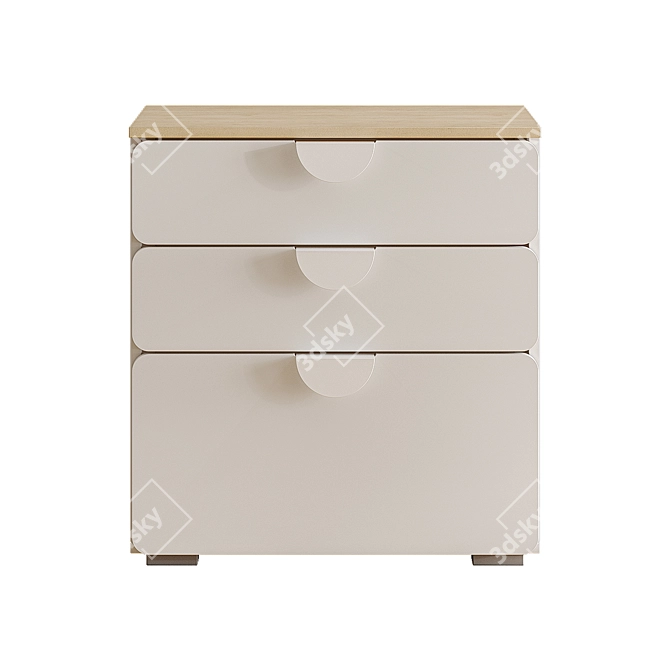 Milna Children's Commode Set 3D model image 3