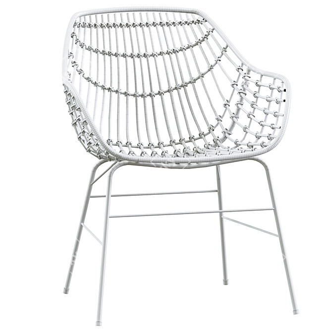 Outdoor ILDERHUSE Natural Chair 3D model image 5