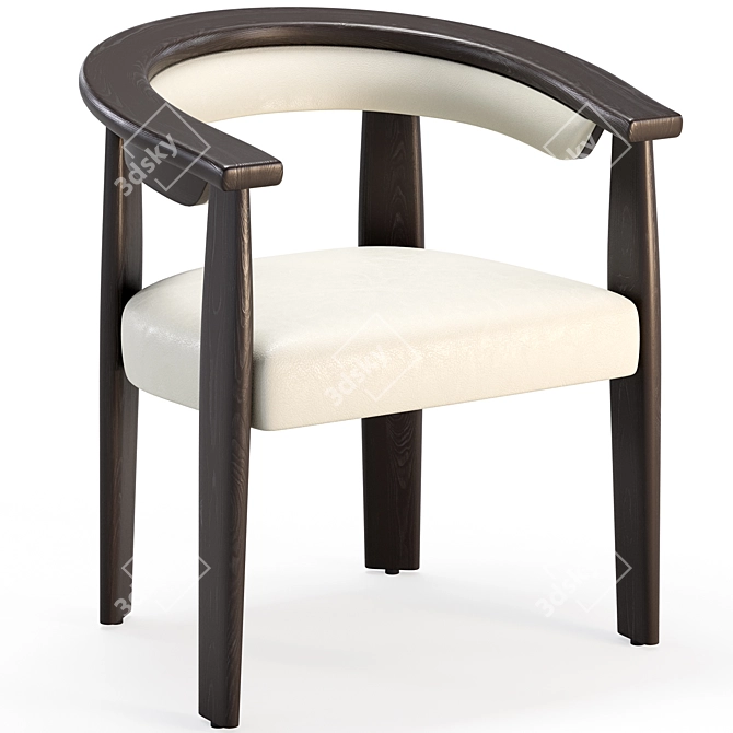 Baxter Afra Chair: Stylish Comfort 3D model image 4