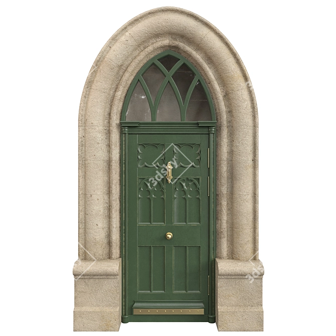 Classic Door 3D Model Max 3D model image 1