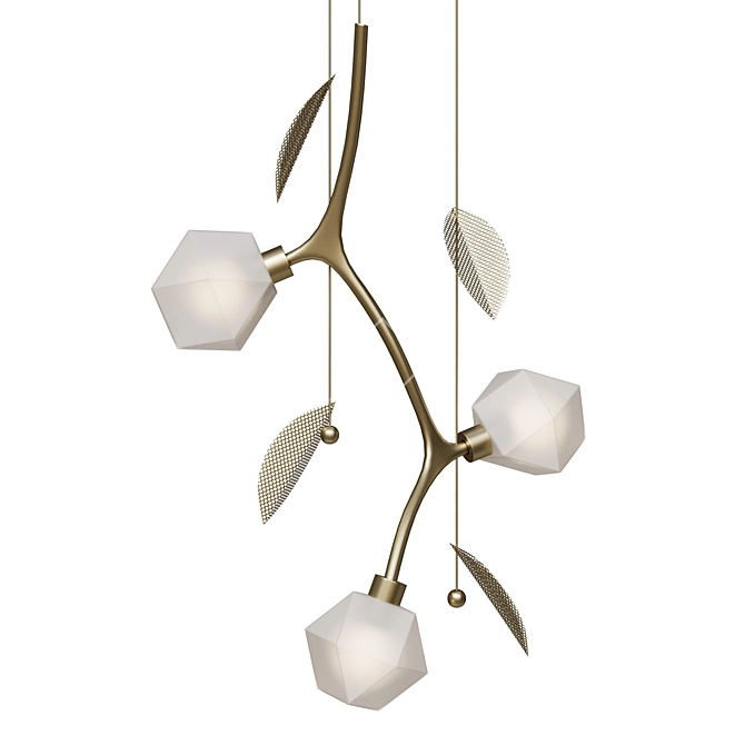 Contemporary Welles Pendant Light 3D model image 1