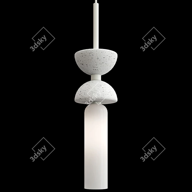 Kyoto Marble Pendant Lamp Slim 3D model image 4