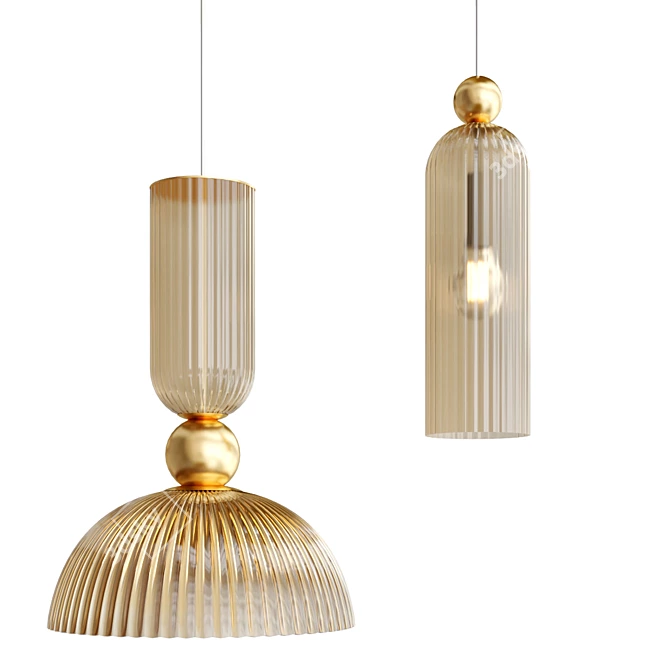 Antic Pendant Lamps Collection 3D model image 1