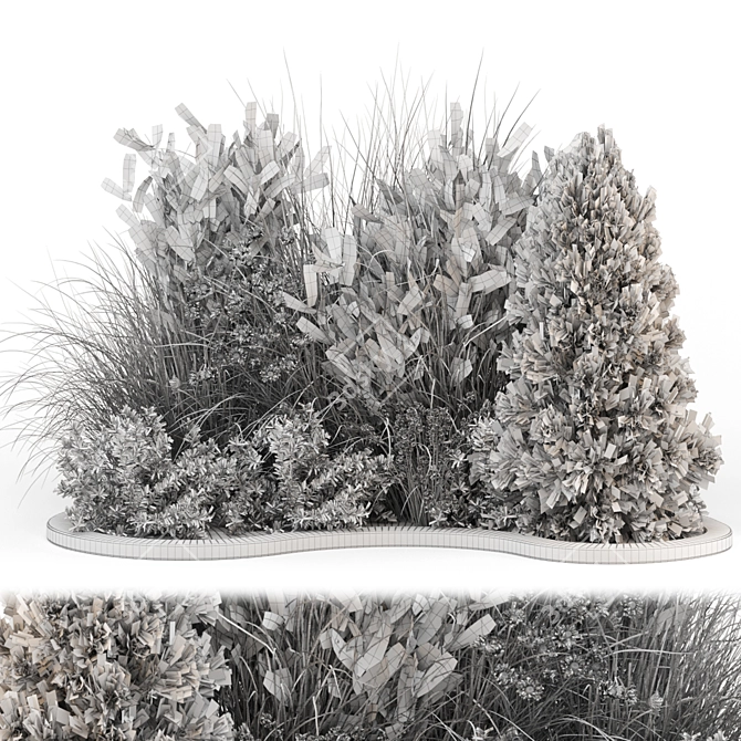  Backyard Landscape Outdoor Garden Set 3D model image 6