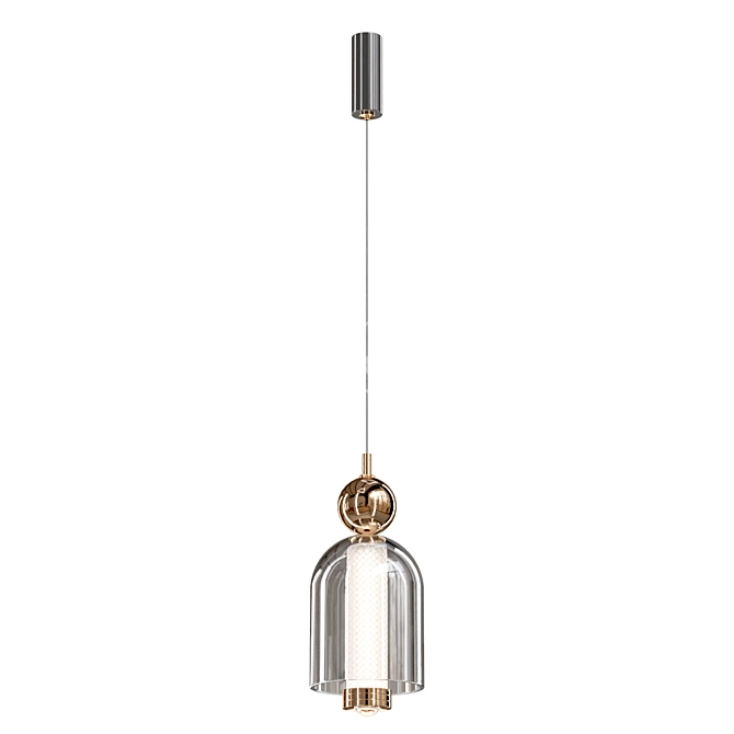 Elegant Pendant Light Model By Lampatron 3D model image 2