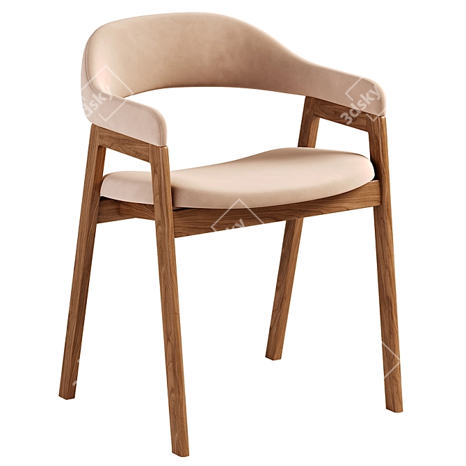 Modern Abilene Dining Chair 3D model image 1