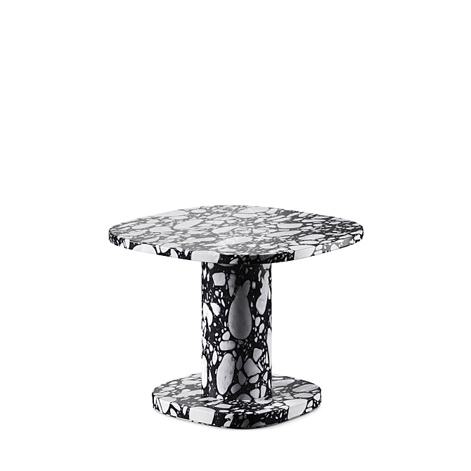 Designer Paola Navone Marble Garden Table 3D model image 5