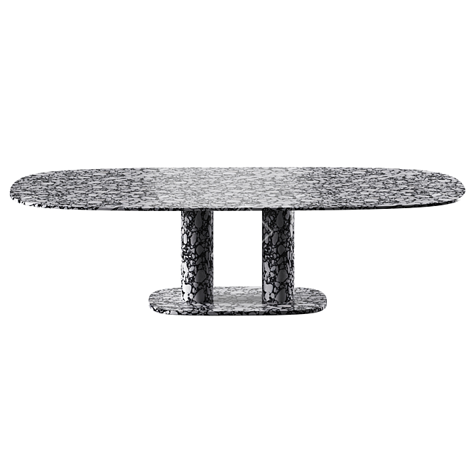 Baxter Matera Marble Table Rotation 3D model image 2