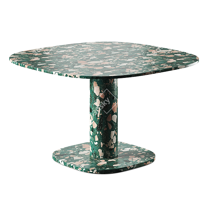 Baxter Matera Marble Table Rotation 3D model image 5