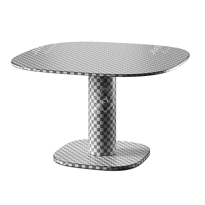 Baxter Matera Marble Table Rotation 3D model image 6