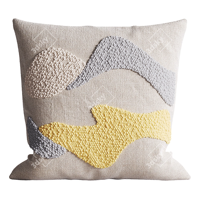 Kanju Karoo Cloud Throw Pillow 3D model image 3