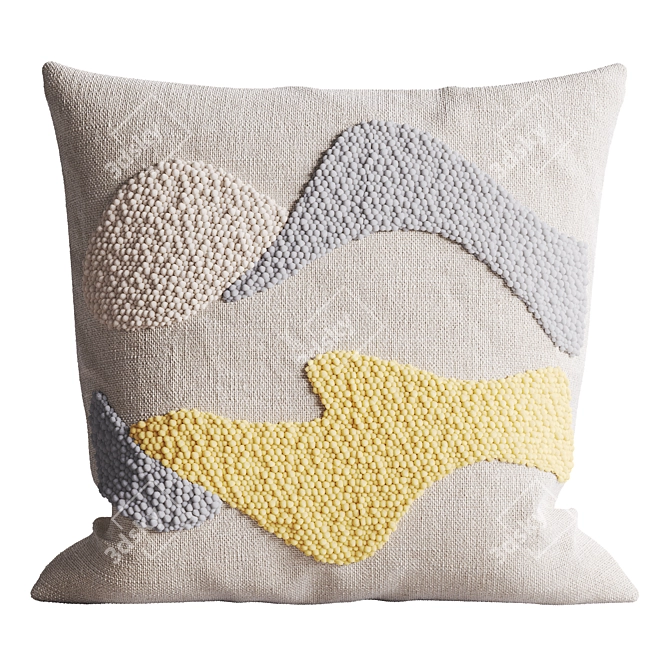 Kanju Karoo Cloud Throw Pillow 3D model image 10