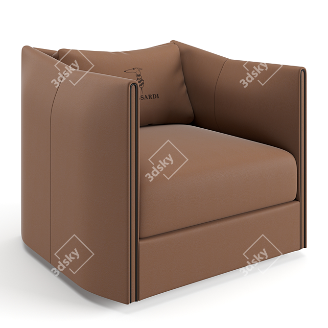 Elegant Trussardi Casa Maryl Armchair 3D model image 1