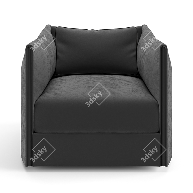 Elegant Trussardi Casa Maryl Armchair 3D model image 4