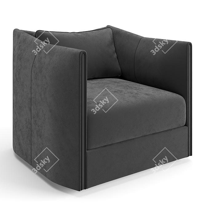 Elegant Trussardi Casa Maryl Armchair 3D model image 5