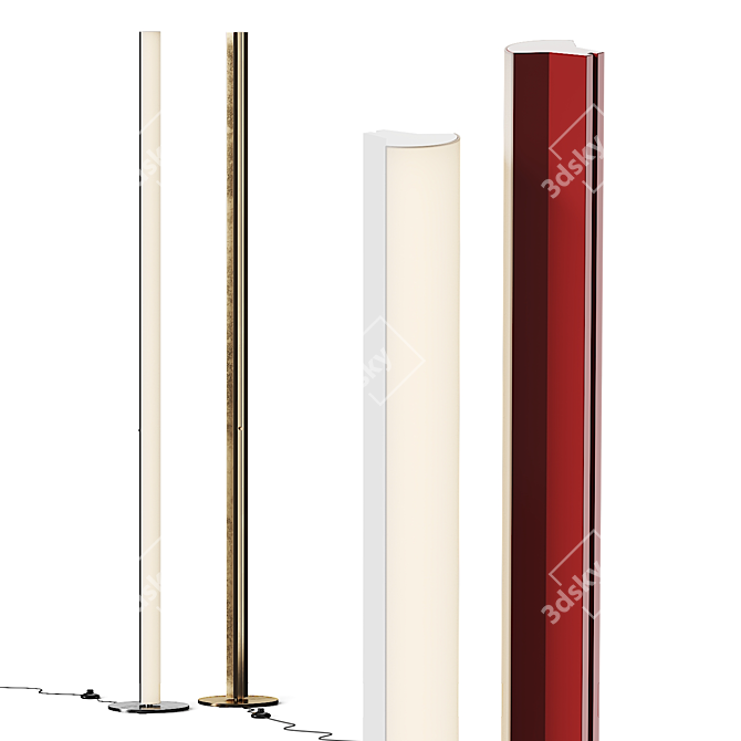 Sleek Ypsilon Floor Lamp 3D model image 1