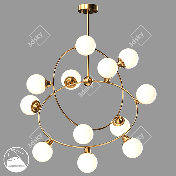 Pendant Chandelier L1710: Modern Design 3D model image 3