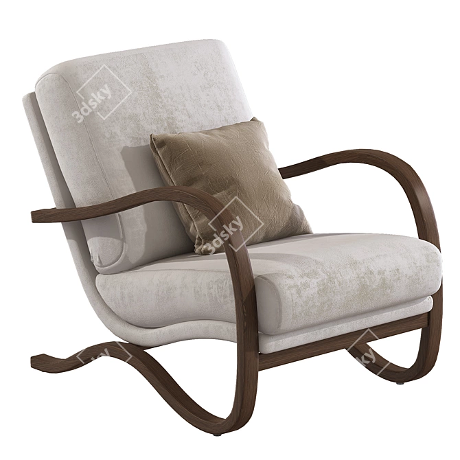 Stylish 2013 August Chair - 770x660x972 mm 3D model image 2