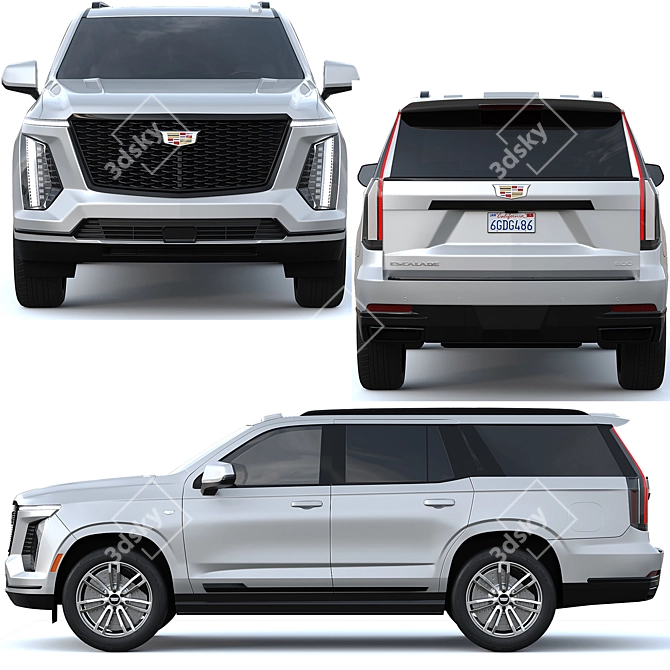 Cadillac Escalade 2025: Luxe Redefined 3D model image 2