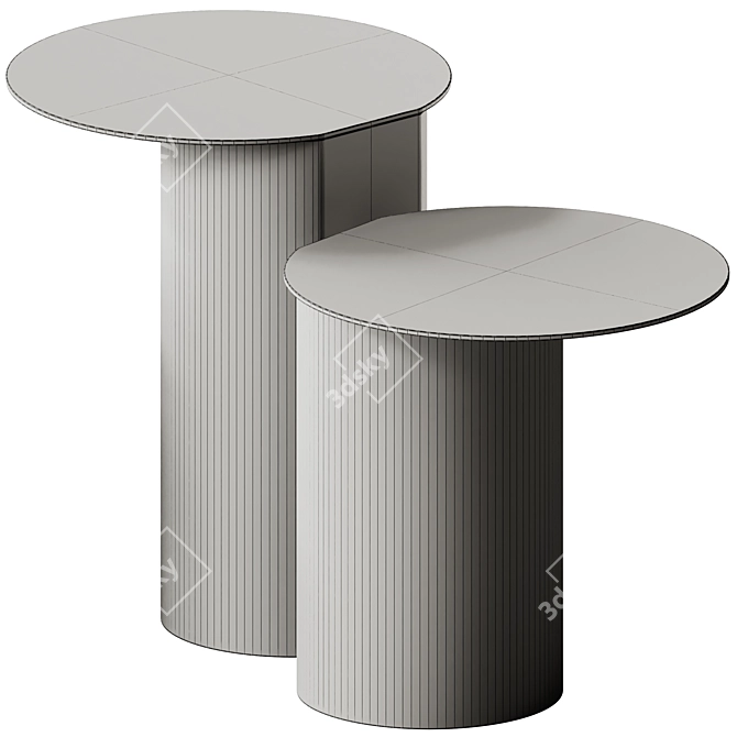 Frigerio Elly Metal Side Table 3D model image 5