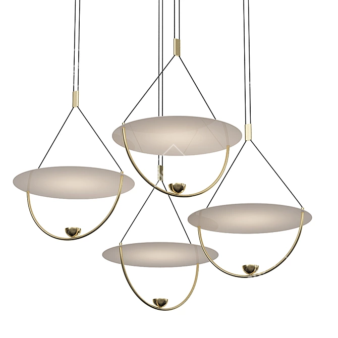 Modern Pendant Light LIRIA D42 3D model image 1