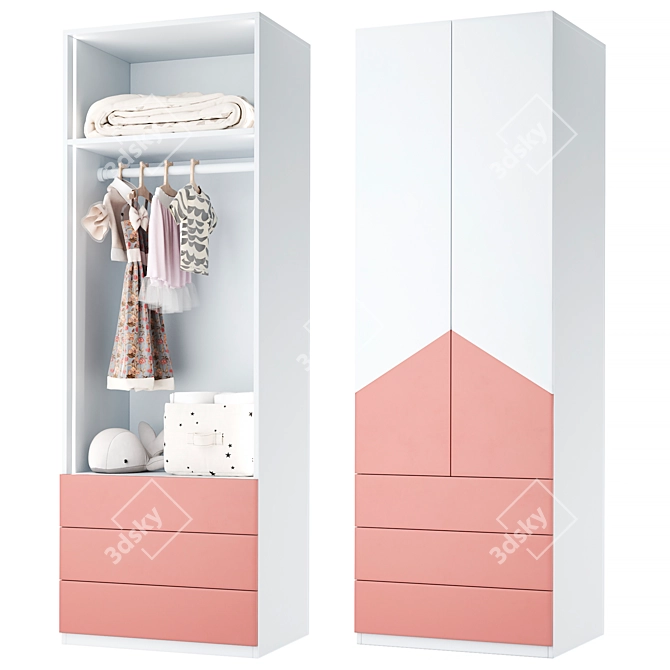 Mamka Wardrobe Gran Dasto-2 3D model image 1