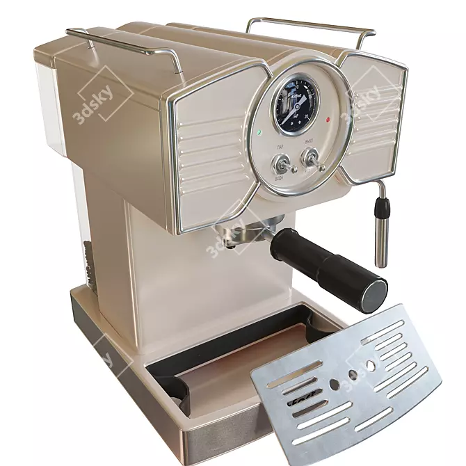 KT-7125 Espresso & Cappuccino Maker 3D model image 3