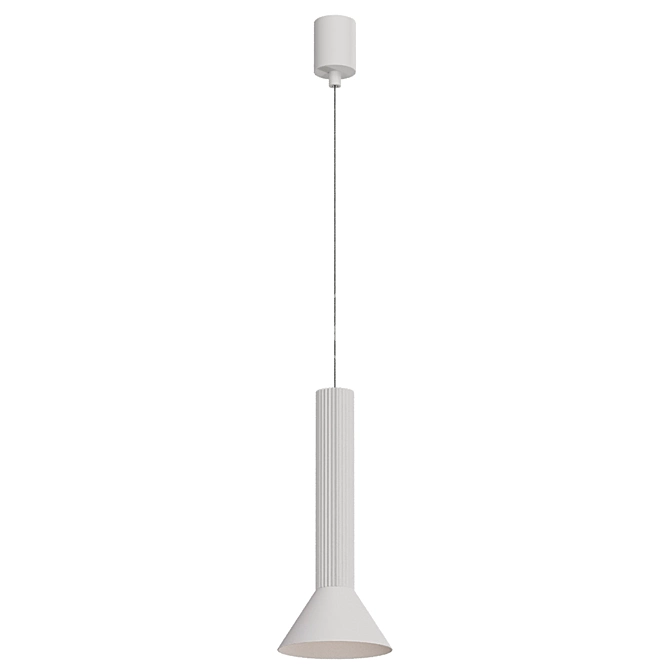 Sleek Modern Pendant Light 3D model image 2