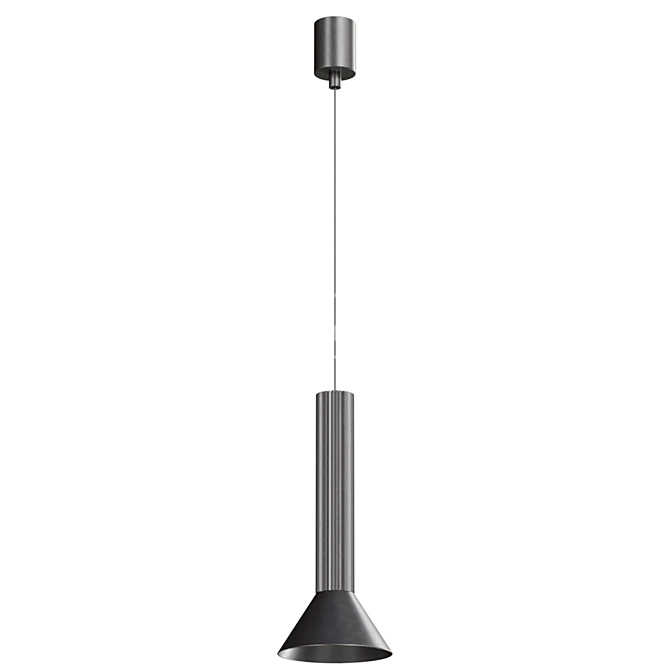 Sleek Modern Pendant Light 3D model image 3