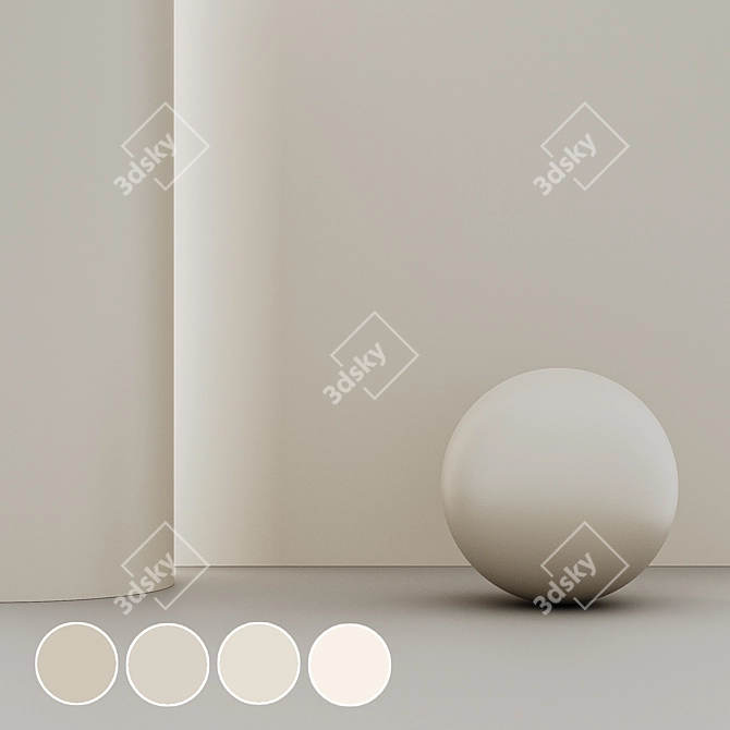 Seamless Wall Paint Textures 3D model image 3