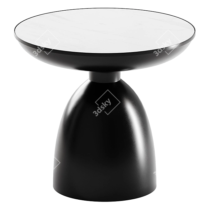 Nofon Black & White Coffee Tables 3D model image 6