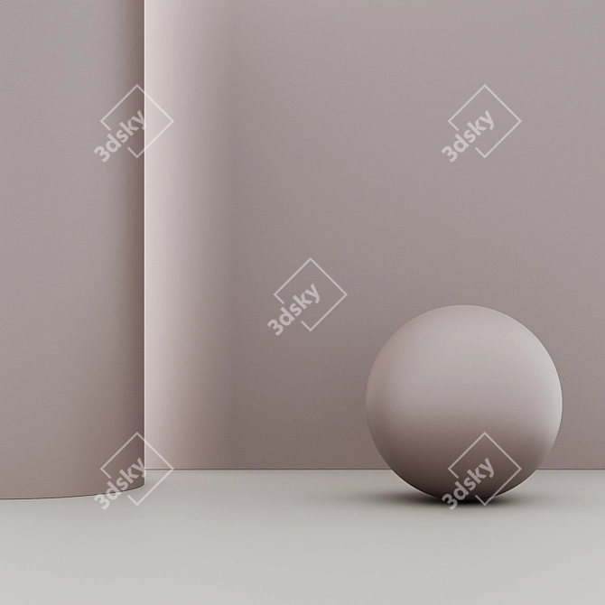 Seamless Wall Paint Texture 3D model image 2